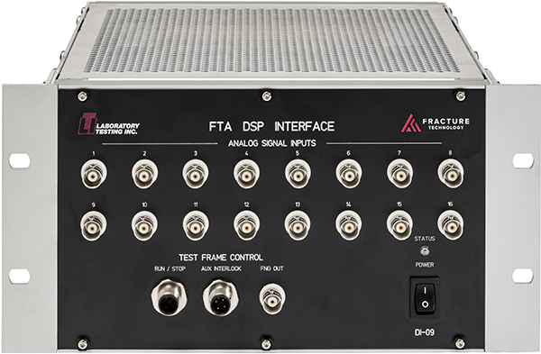 DSP Interface with 16 analog signal inputs